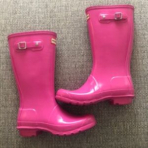 Girls Pink Hunter boots